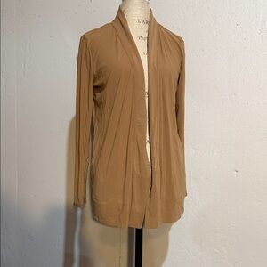 Dana Buchman Camel Open Front Cardigan